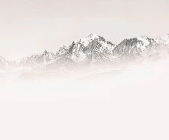 Carta da parati del Monte Bianco, mattina nebbiosa
