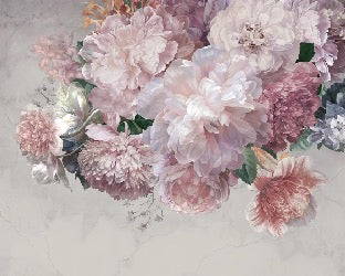 Papier peint panoramique pivoines