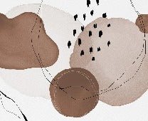 Papier peint moderne aquarelle marron