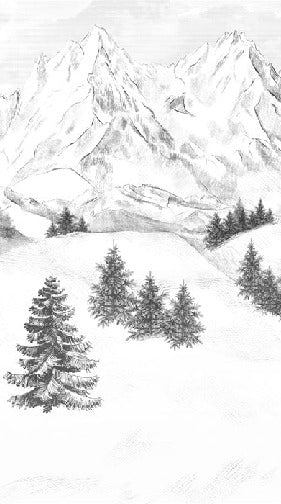 Papel pintado de la montaña de Chamonix