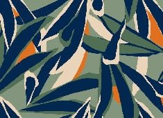 Papier peint panoramique esquisse végétale, XXL, tendance