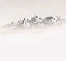 Papier peint matin brumeux Mont Blanc
