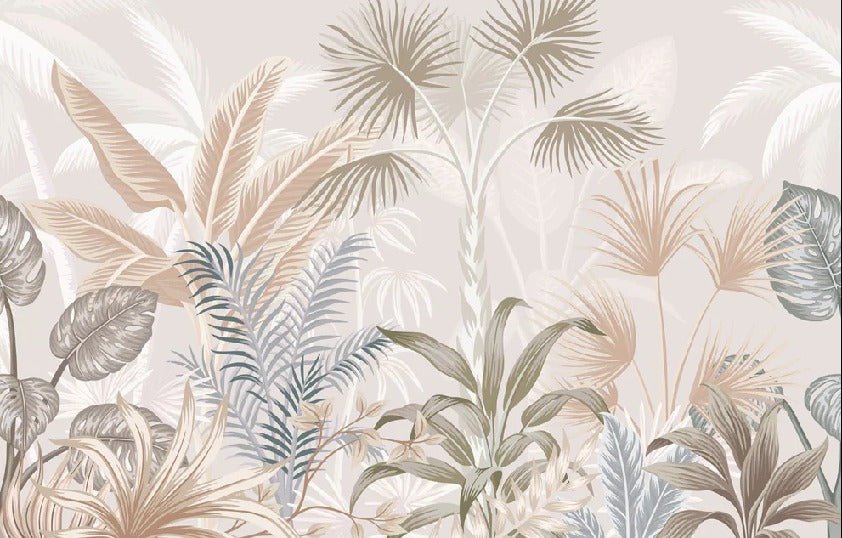 Papel pintado Panorámica de la jungla de terracota