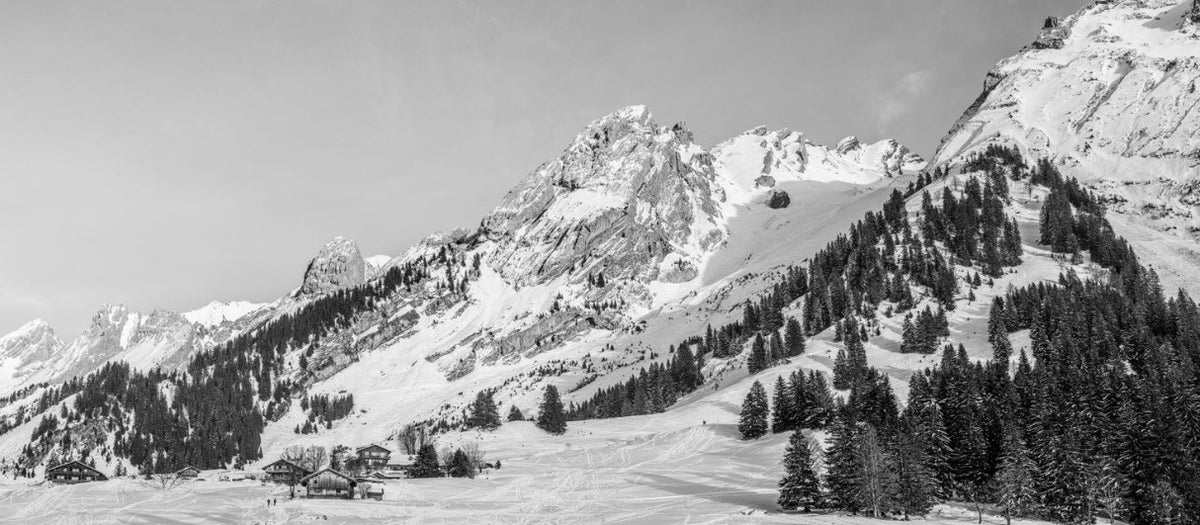 Papel pintado Chalet alpino panorámico