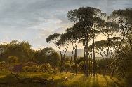 Papier peint paysage historique italien
