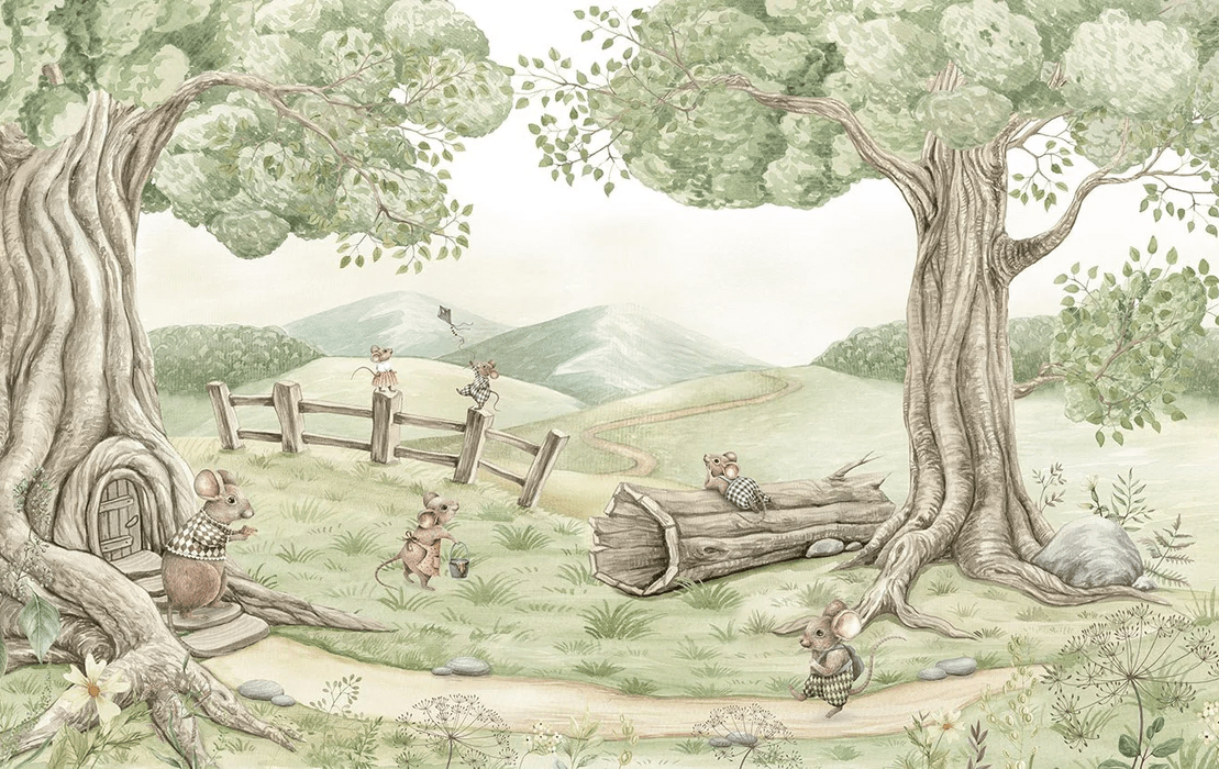 Baby mouse family wallpaper