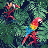 Papier peint Exotique Perroquet