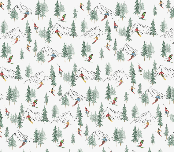Papier peint Alpine glisse
