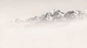 Mont Blanc in sepia mist wallpaper
