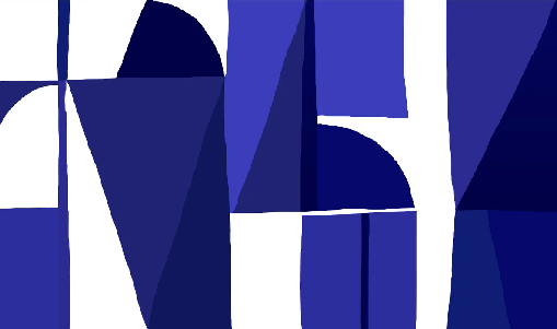 Memphis style blue wallpaper