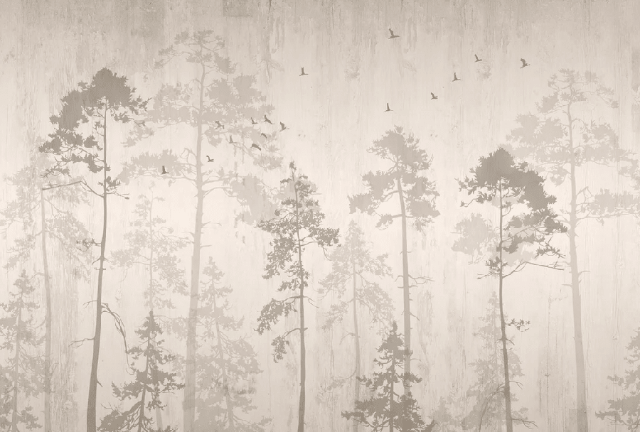 Papier peint Forêt automnale - Muralconcept
