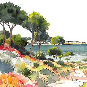 Papier peint panoramique air estival - Muralconcept