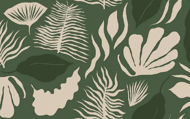 Papier peint art moderne vert, XXL, tendance