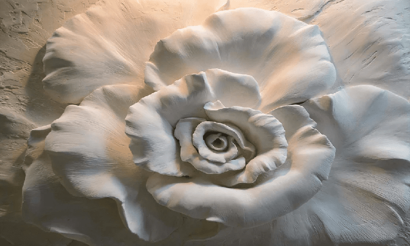 Papier peint Flower Sculpture 3D - Muralconcept