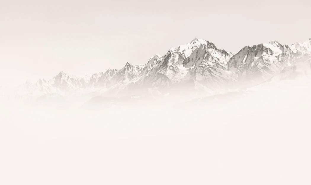 Papier peint matin brumeux Mont Blanc - Muralconcept