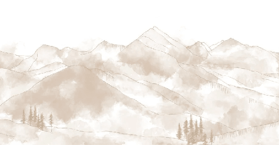 Papier peint panoramique Aravis sépia - Muralconcept