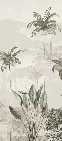 Papier peint panoramique jungle eden vert