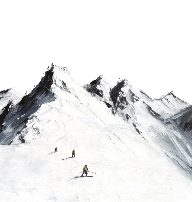 Papier peint ski alpinisme en montagne, XXL, tendance