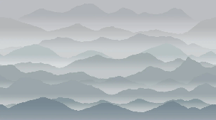 Papier peint panoramique cimes mist