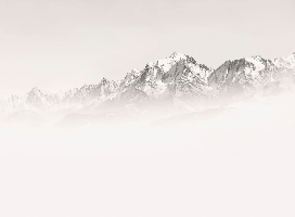 Foggy morning wallpaper Mont Blanc