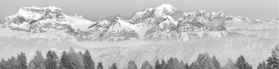 Papier peint photo - La Tournette et au delà - Muralconcept