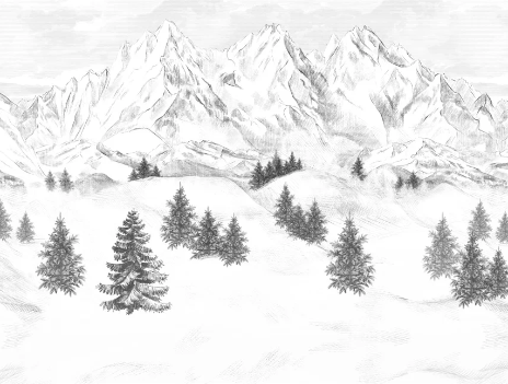 Papier peint Aiguilles d'Arves