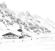 Clusaz cross-country skiing mountain wallpaper Confins