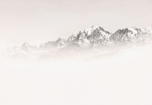Papier peint matin brumeux Mont Blanc - Muralconcept