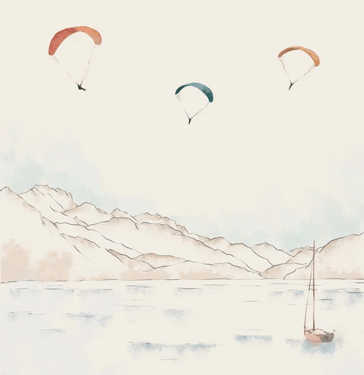 Papier peint Annecy, cimes & art - Muralconcept