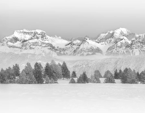 Papier peint photo - La Tournette et au delà, XXL, tendance