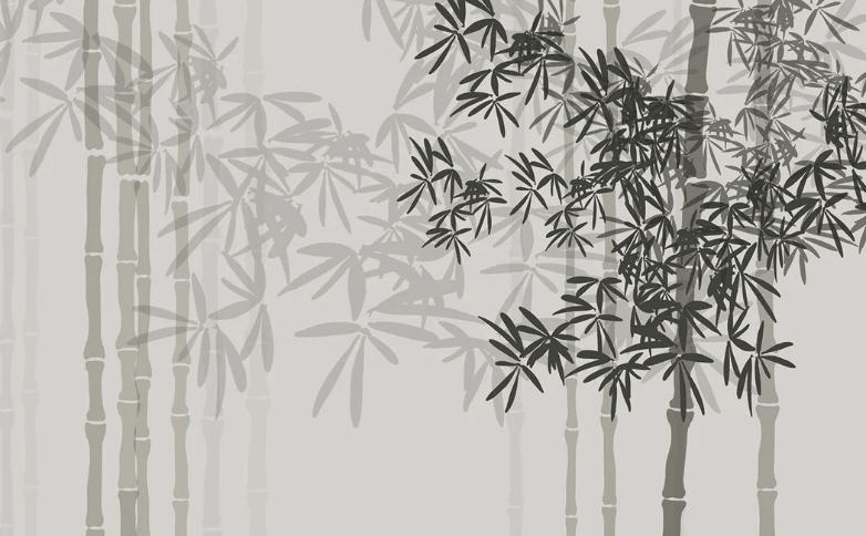 Papier peint panoramique bambou - Muralconcept