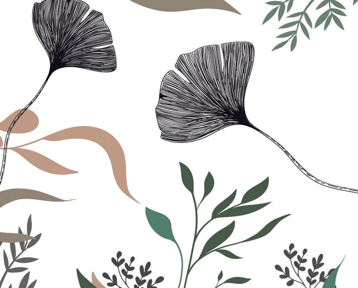 Ginkgo floral artist wallpaper