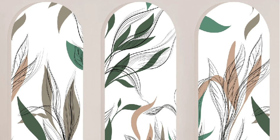 Papier peint flore architecturale - Muralconcept