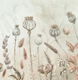 Papier peint automne des fleurs, XXL, tendance