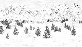 Papier peint Aiguilles d'Arves