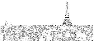 Papier peint panoramique Paris, XXL, tendance