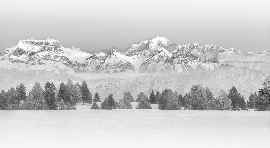 Papier peint photo - La Tournette et au delà, XXL, tendance