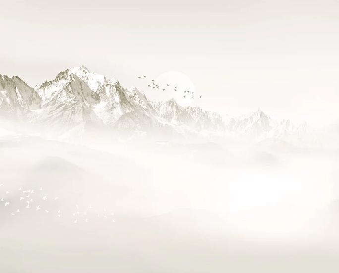 Mont Blanc moon and bird wallpaper