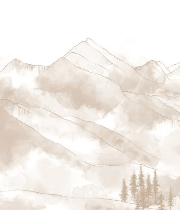 Papier peint panoramique Aravis sépia - Muralconcept