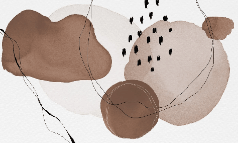 Papier peint moderne aquarelle marron - Muralconcept
