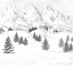 Papier peint montagne sommets de Chamonix