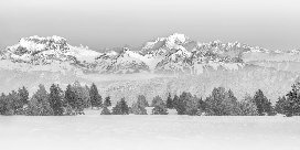 Papier peint photo - La Tournette et au delà, XXL, tendance