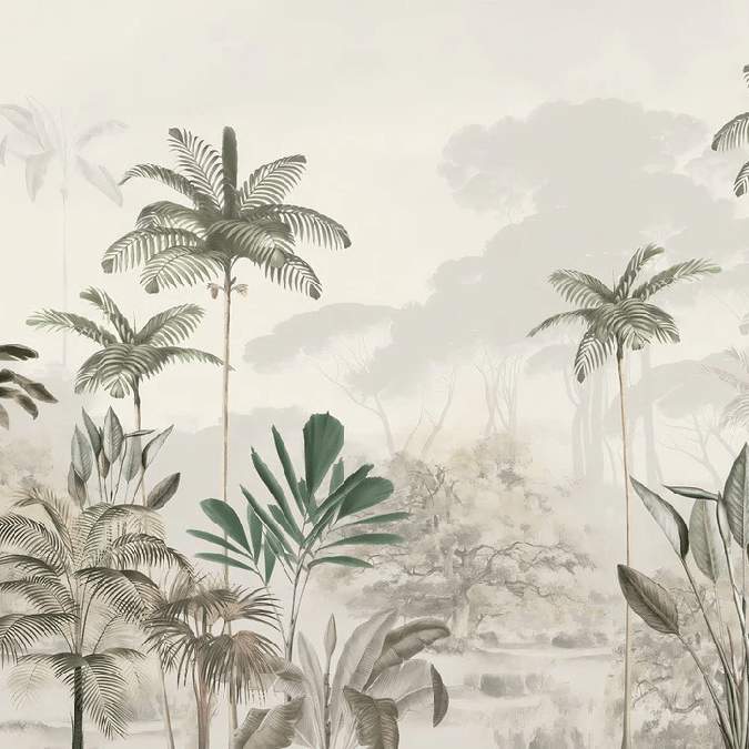 Papier peint panoramique jungle eden vert, XXL, tendance