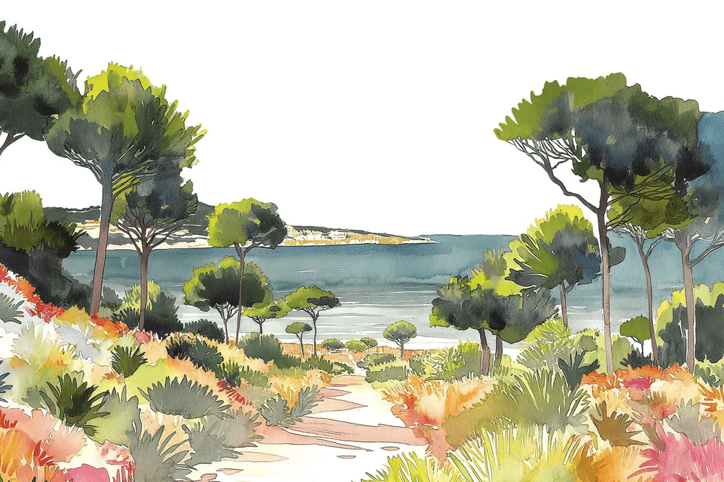 Summer air panoramic wallpaper