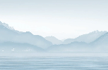 Papier peint Annecy et son lac paisible