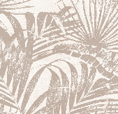 Papier peint salle de bain monochrome jungle feuille