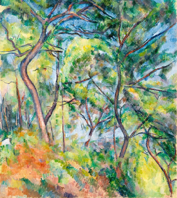 Papier peint forêt de pins - Paul Cézanne - Muralconcept