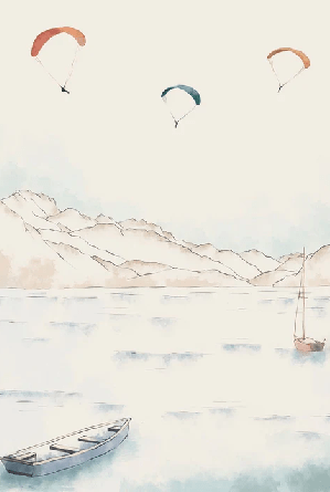Papier peint Annecy, cimes & art