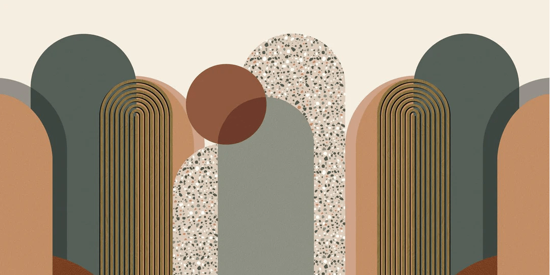 Papier peint Art déco graphique tendance - Muralconcept