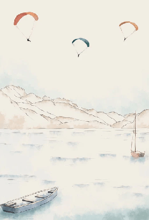 Papier peint Annecy, cimes & art